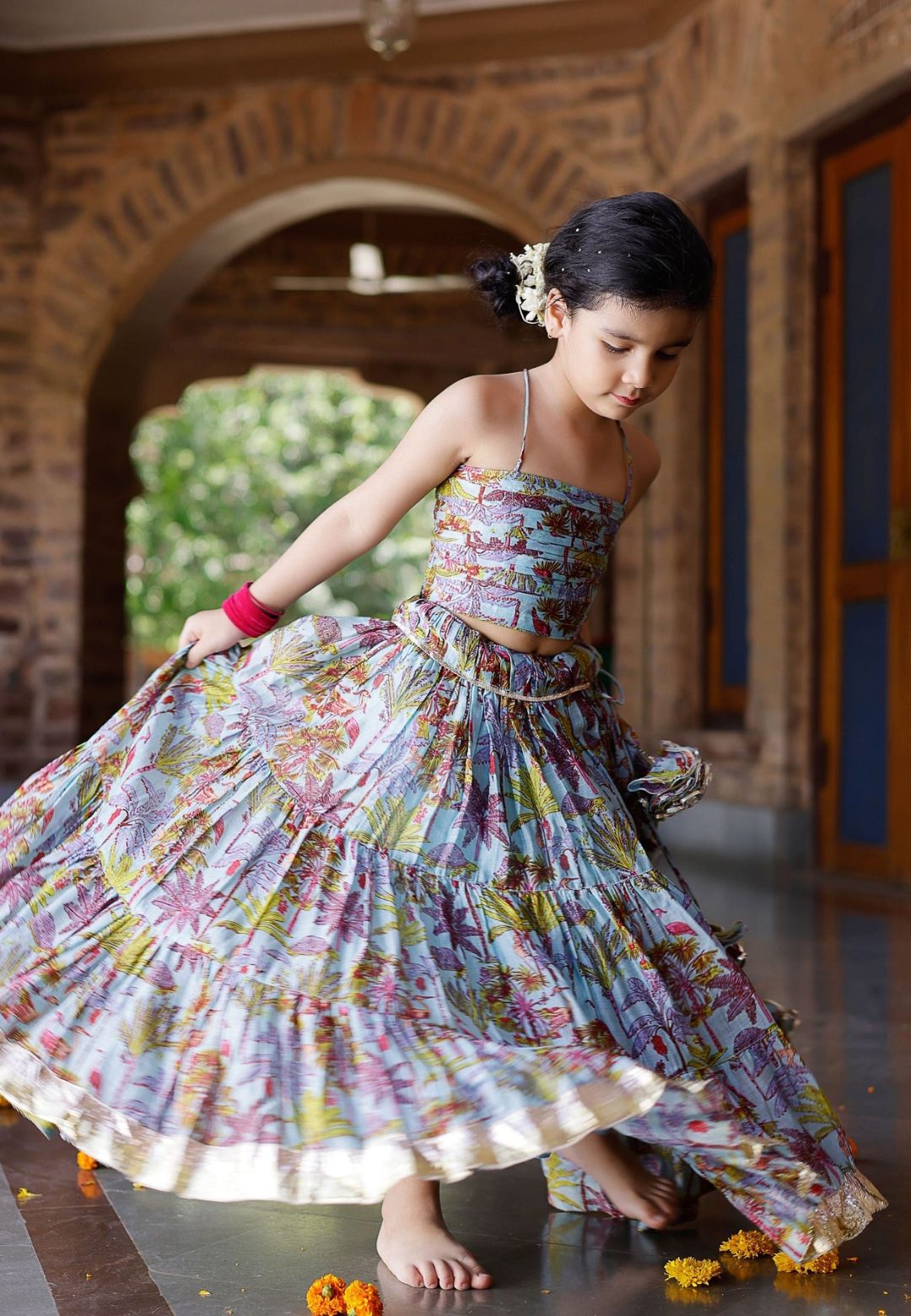 AVISA CHANDERI LEHENGA SET