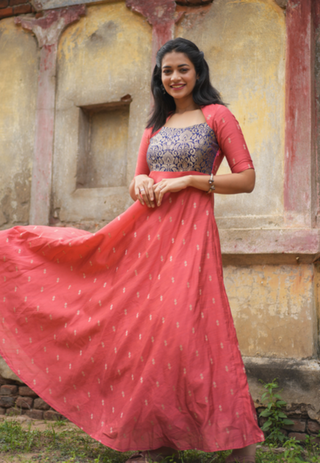 PEACH DARRY DUPION ANARKALI