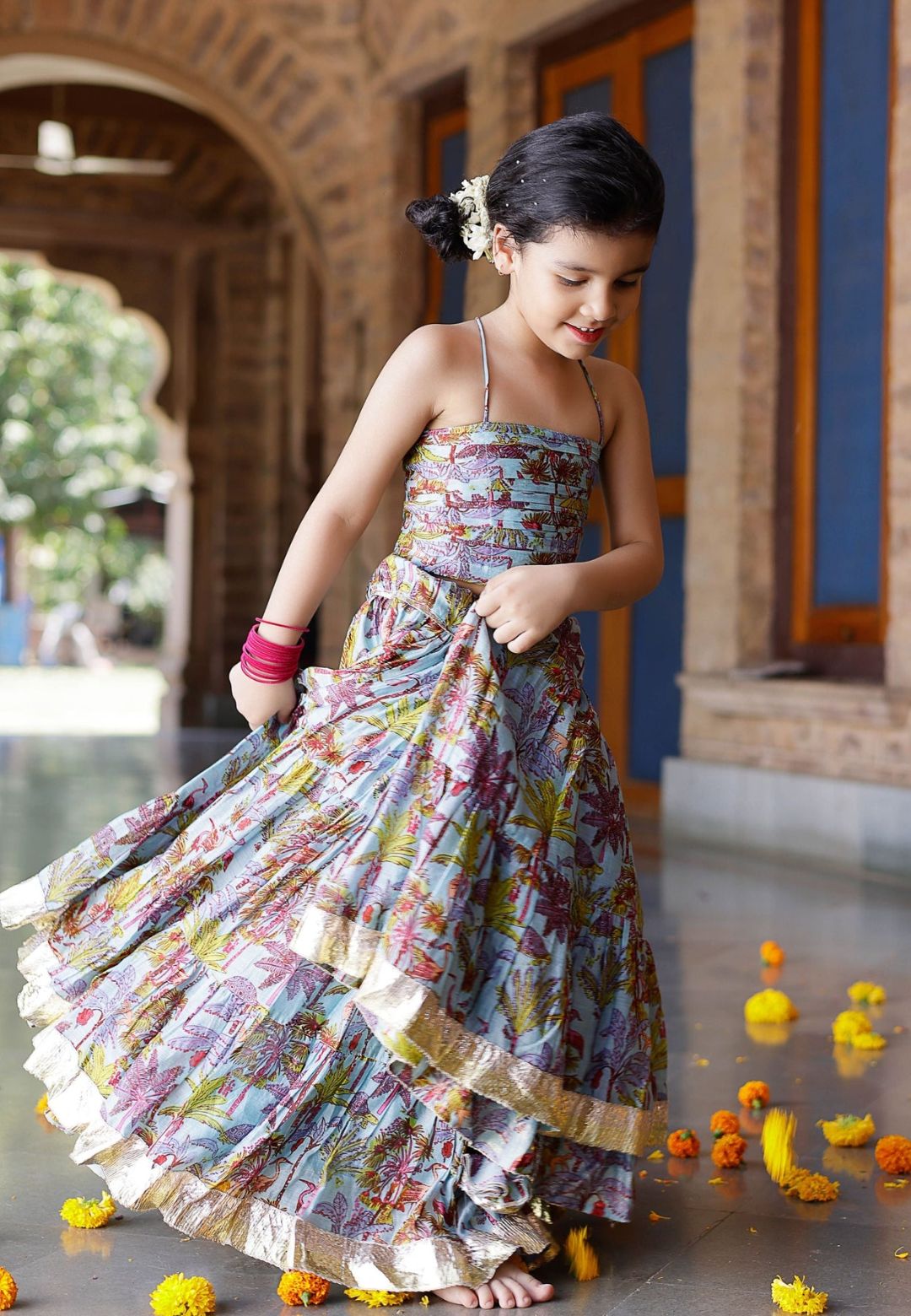 AVISA CHANDERI LEHENGA SET