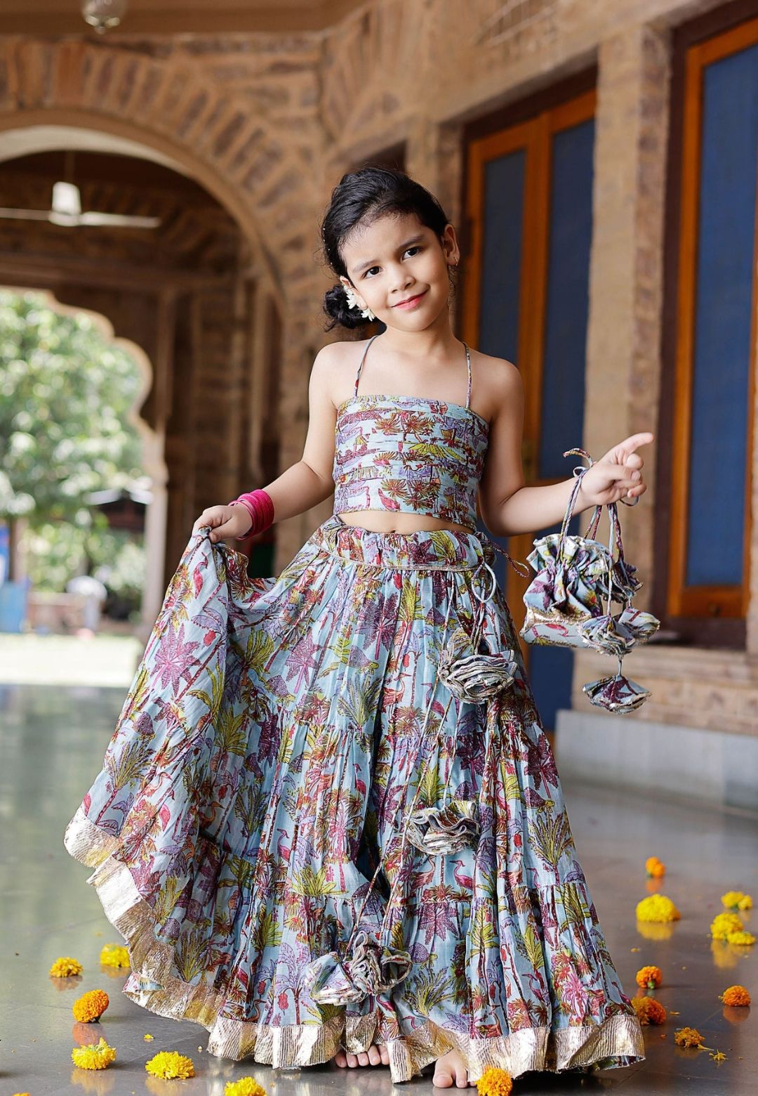 AVISA CHANDERI LEHENGA SET