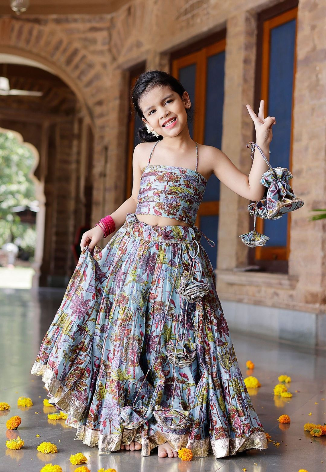 AVISA CHANDERI LEHENGA SET