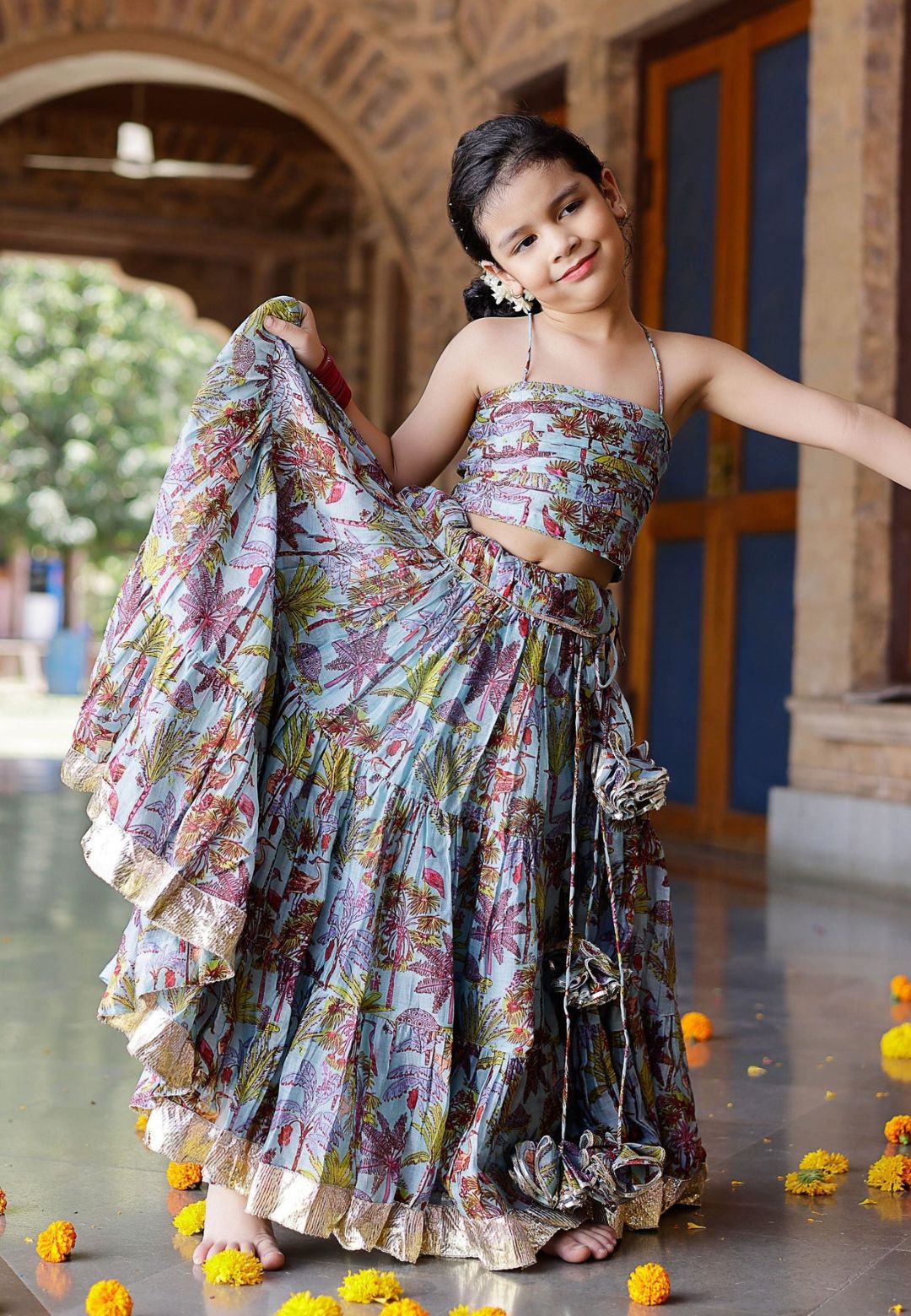 AVISA CHANDERI LEHENGA SET