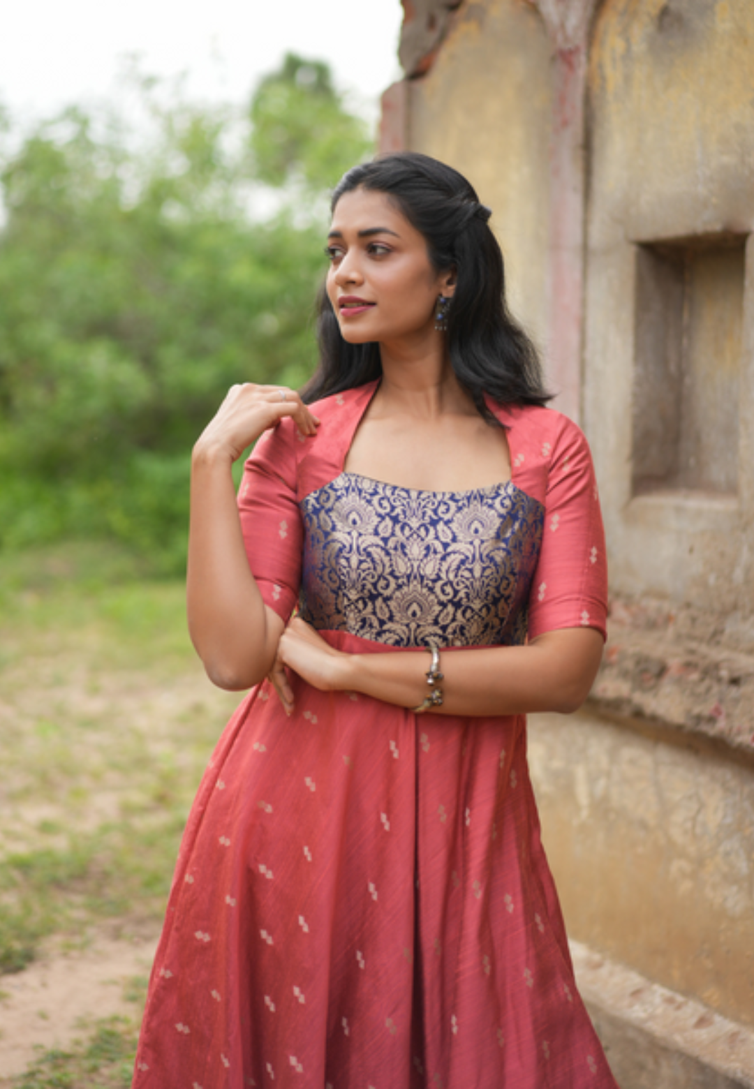 PEACH DARRY DUPION ANARKALI