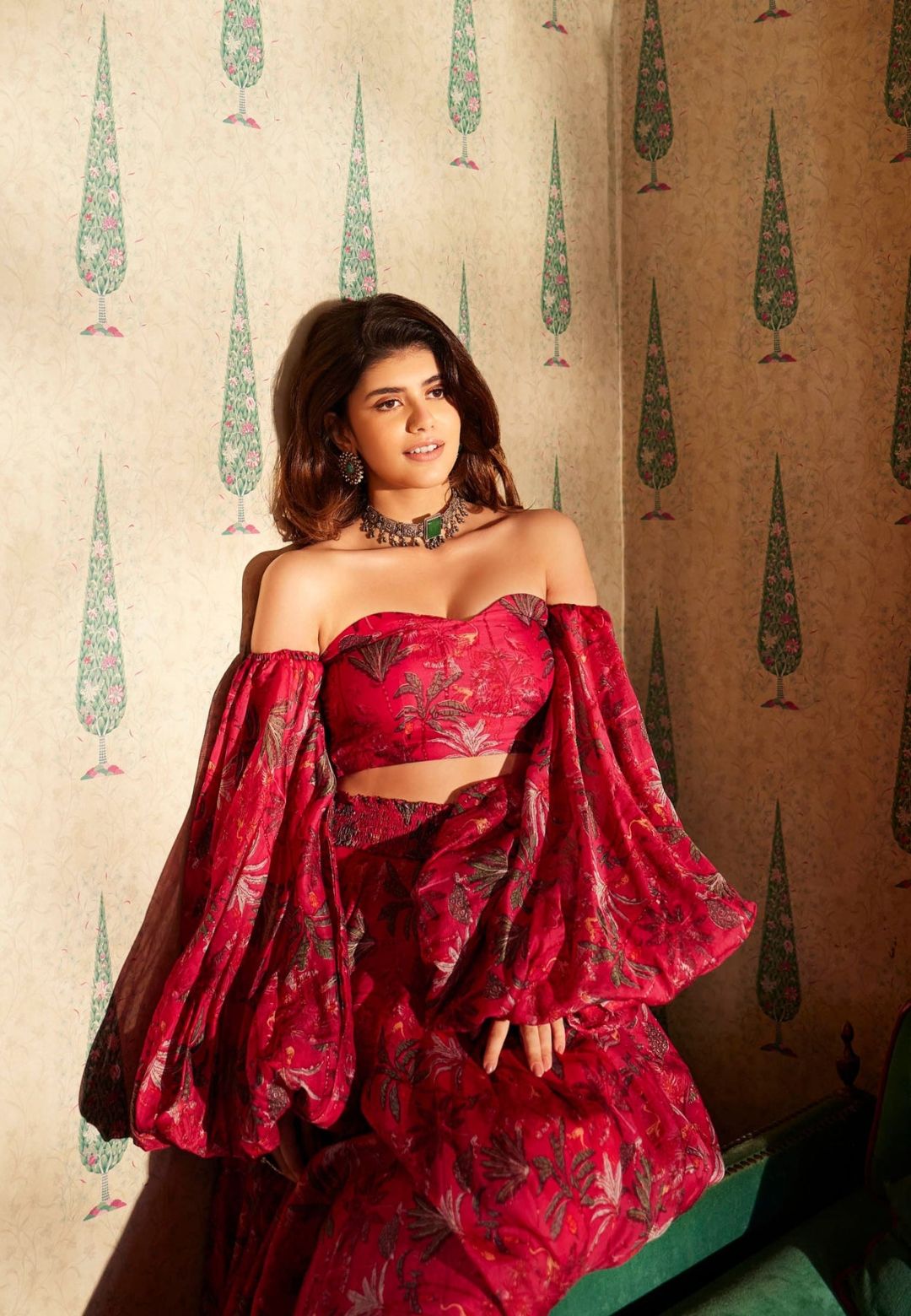 PINK ZOHAR CHANDERI LEHENGA SET