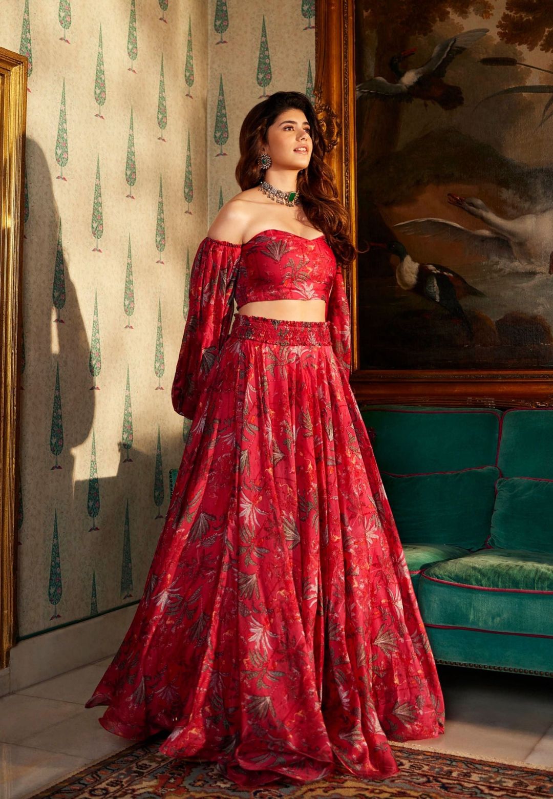 PINK ZOHAR CHANDERI LEHENGA SET