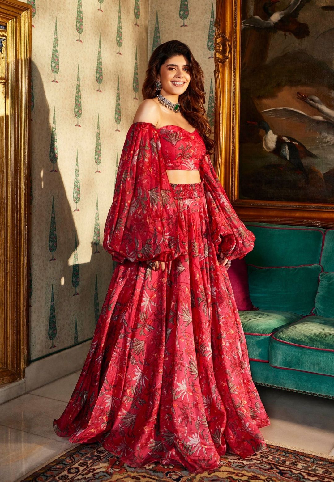 PINK ZOHAR CHANDERI LEHENGA SET
