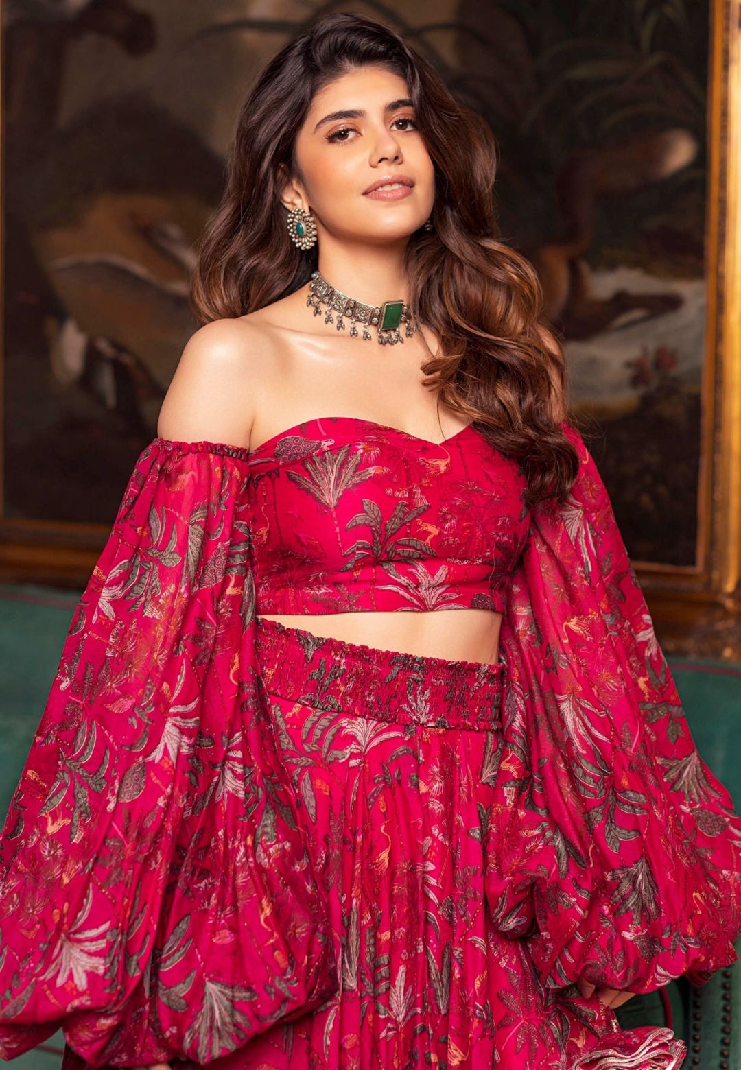 PINK ZOHAR CHANDERI LEHENGA SET