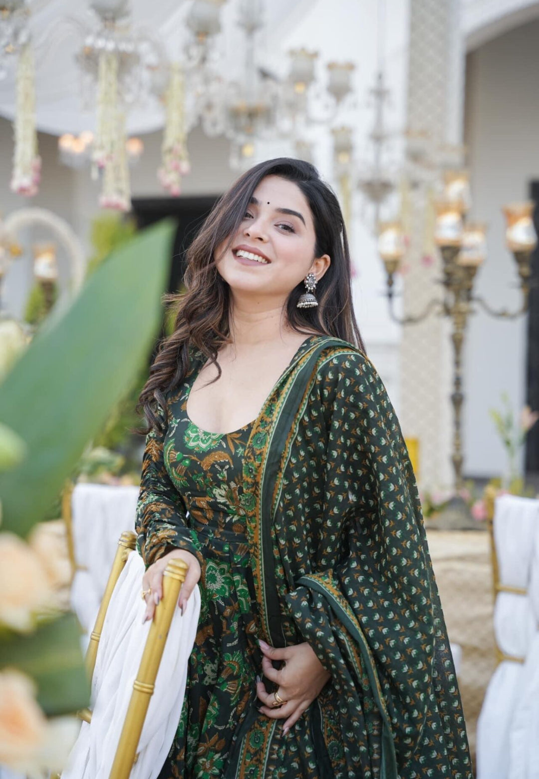 GREEN SUNNIVA COTTON SUIT SET