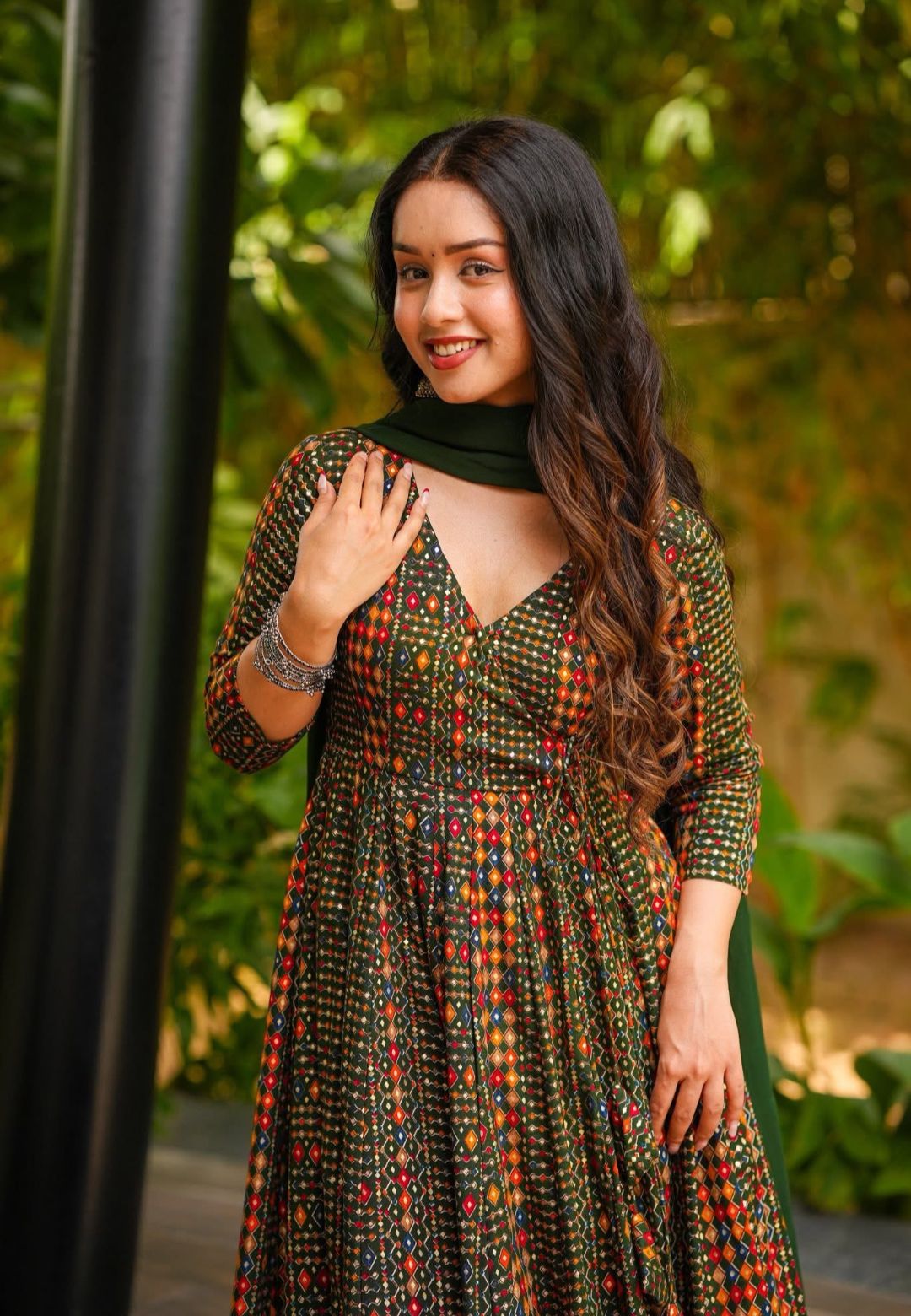 EMERALD GREEN REHIMA COTTON SUIT SET