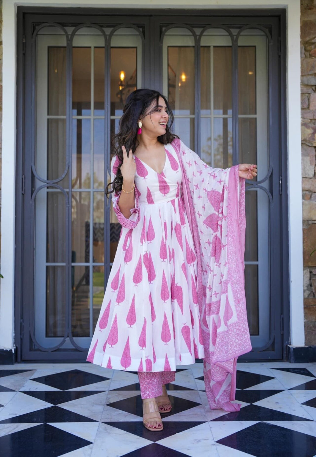 HAZZLE ORCHID COTTON SUIT SET