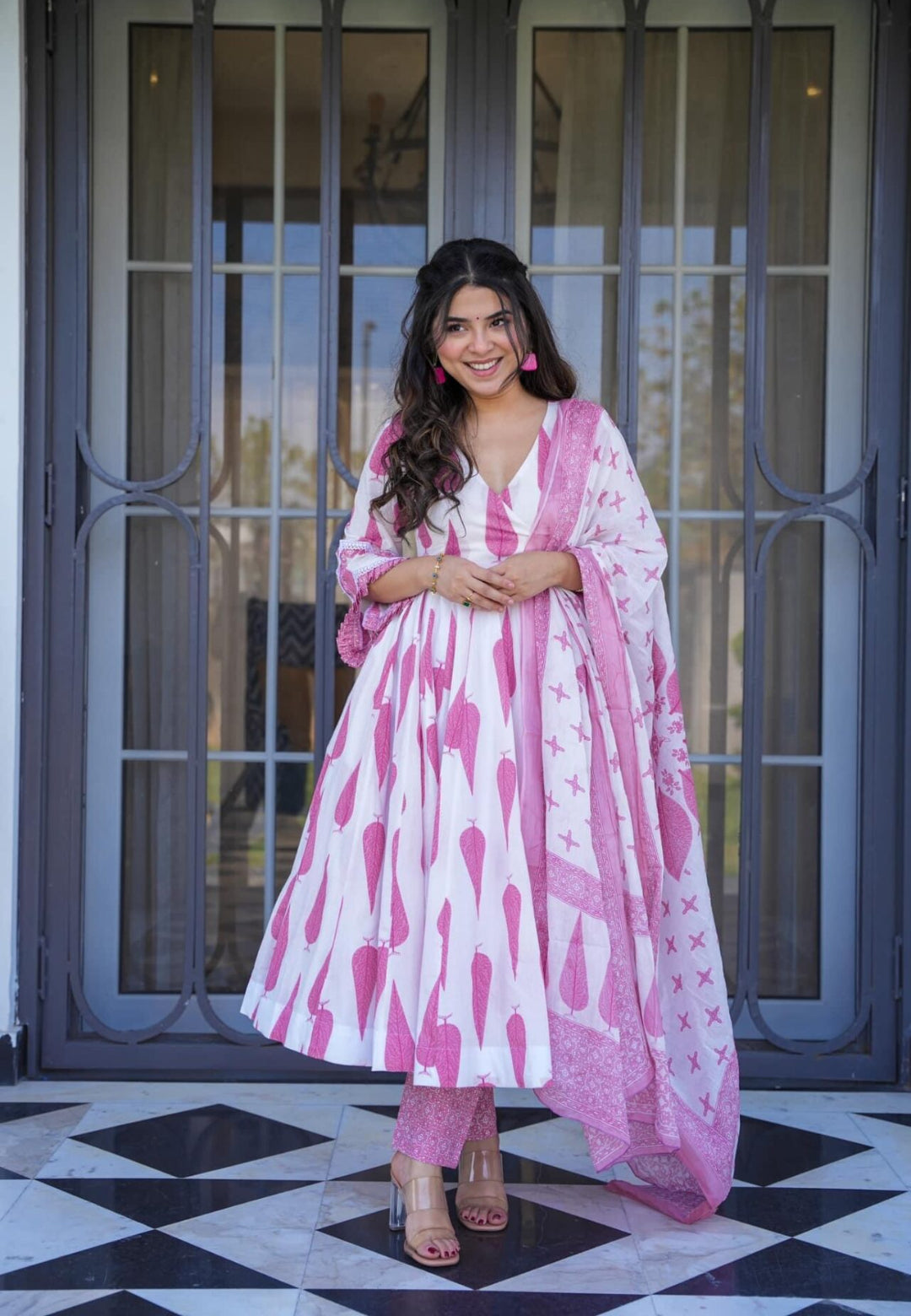 HAZZLE ORCHID COTTON SUIT SET