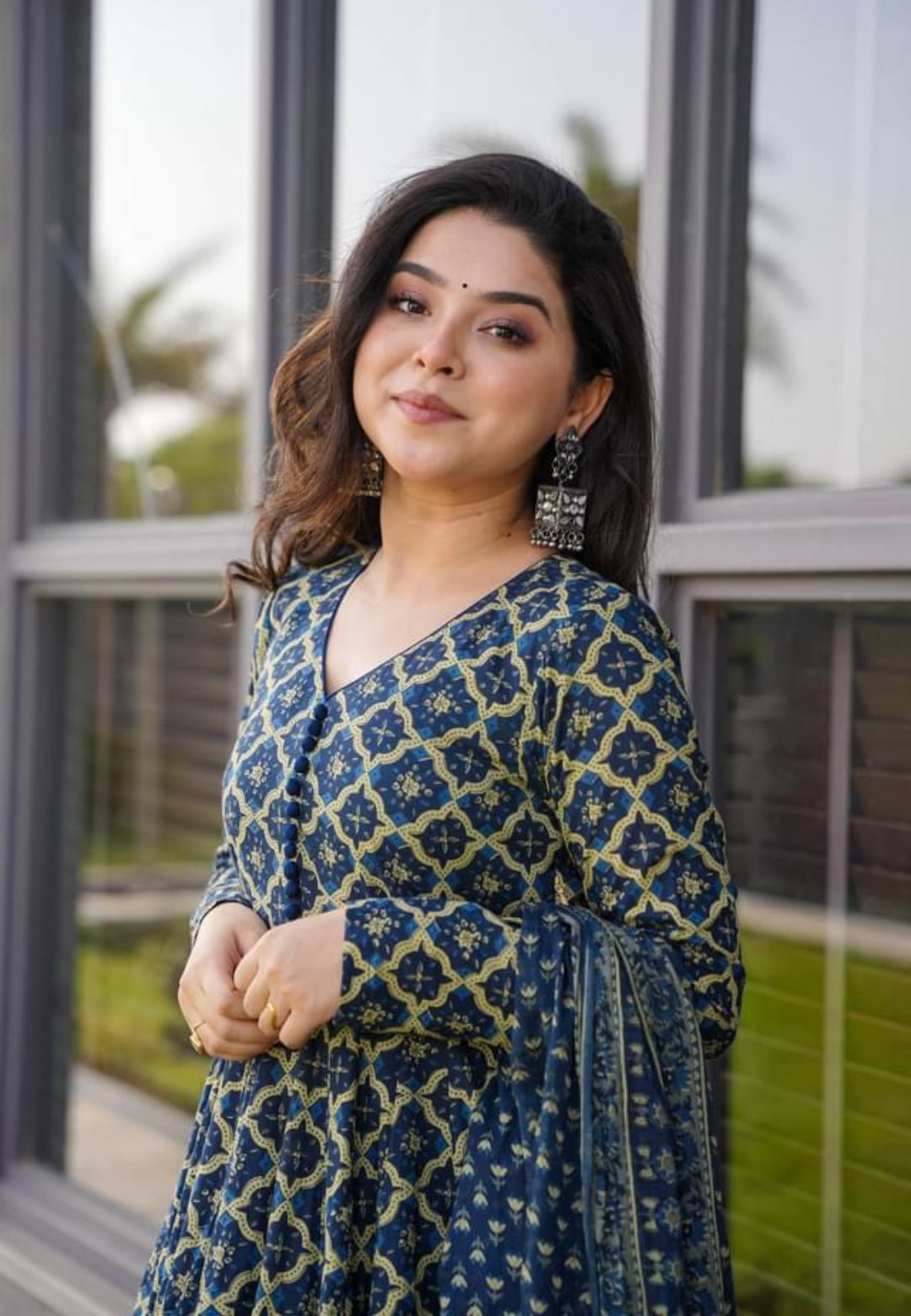 BLUE JADE COTTON SUIT SET