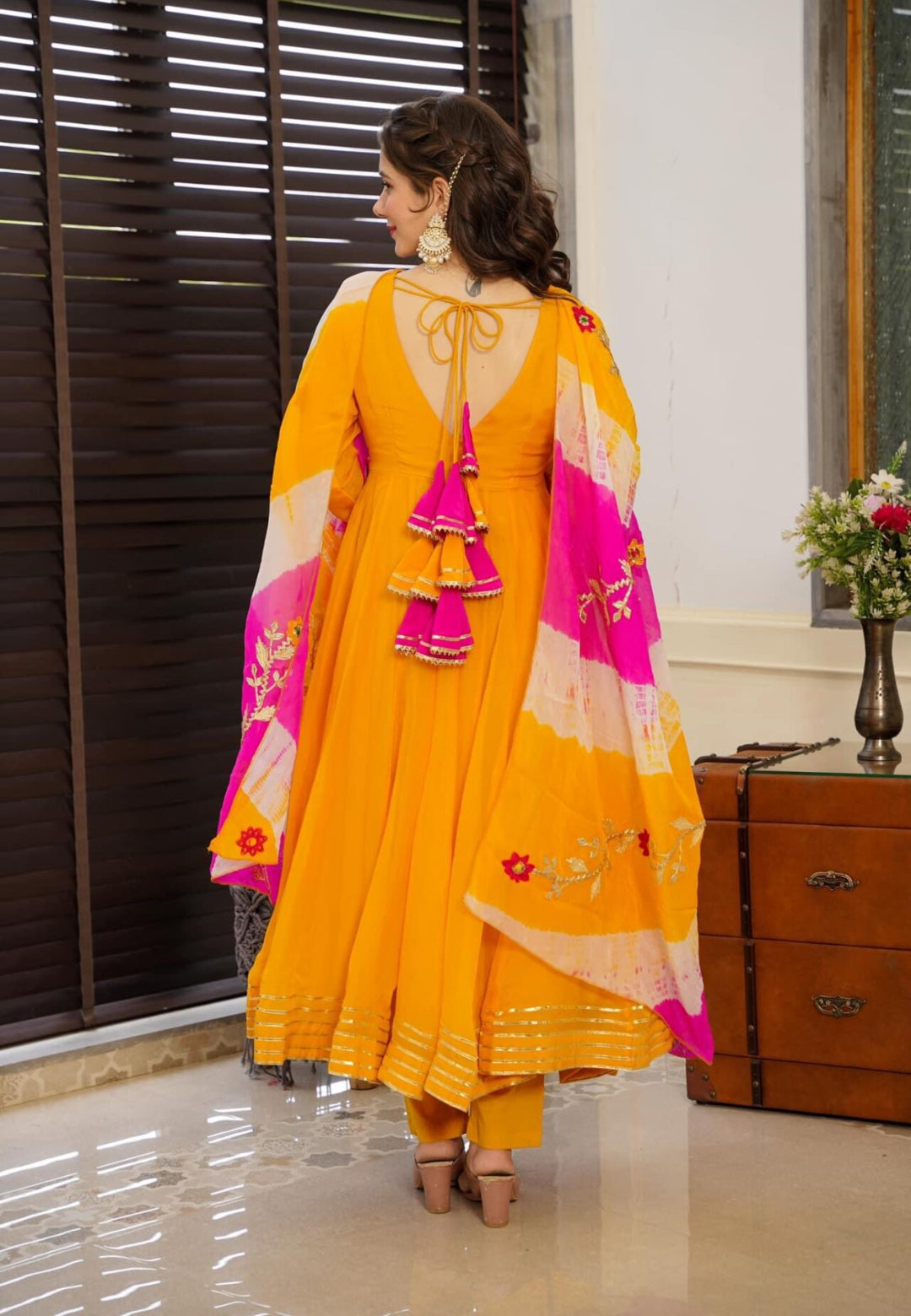RADIANCE YELLOW ORGANZA SUIT SET