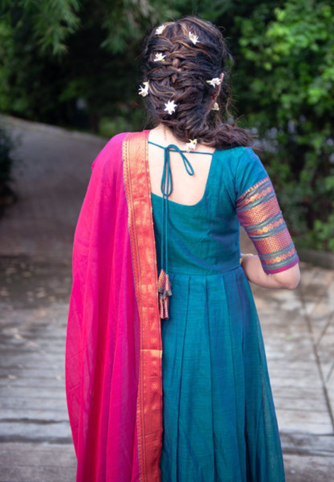 AARADHYA BLUE NARAYANPET ANARKALI SET