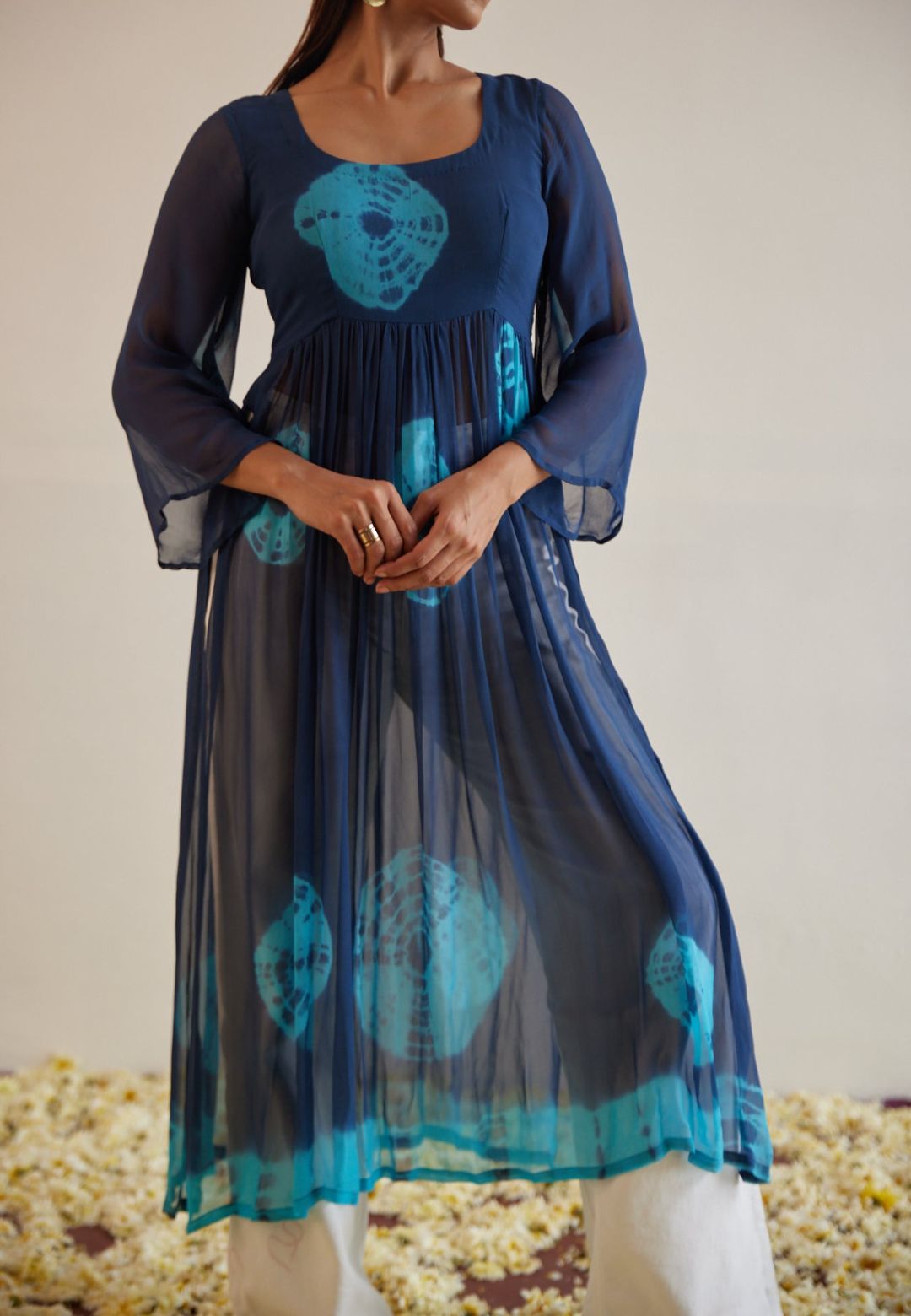 NEEL BLUE SHIBORI KURTA