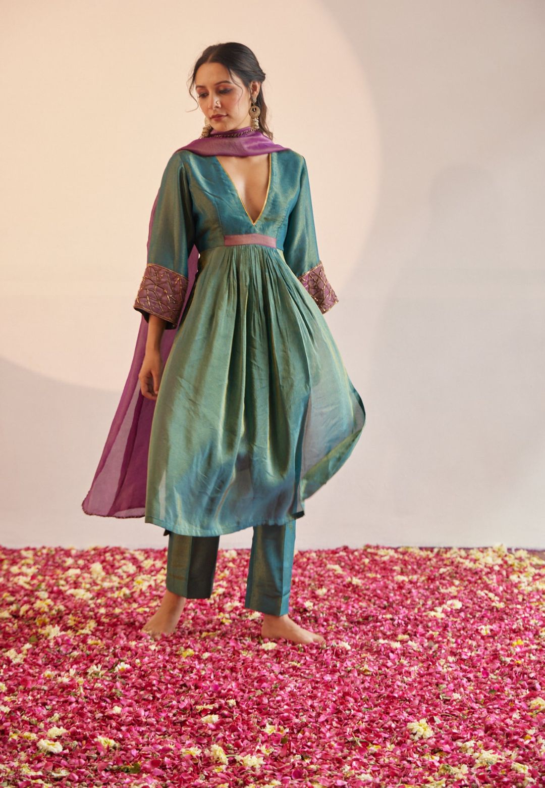 HARA TISSUE SILK KURTA SET