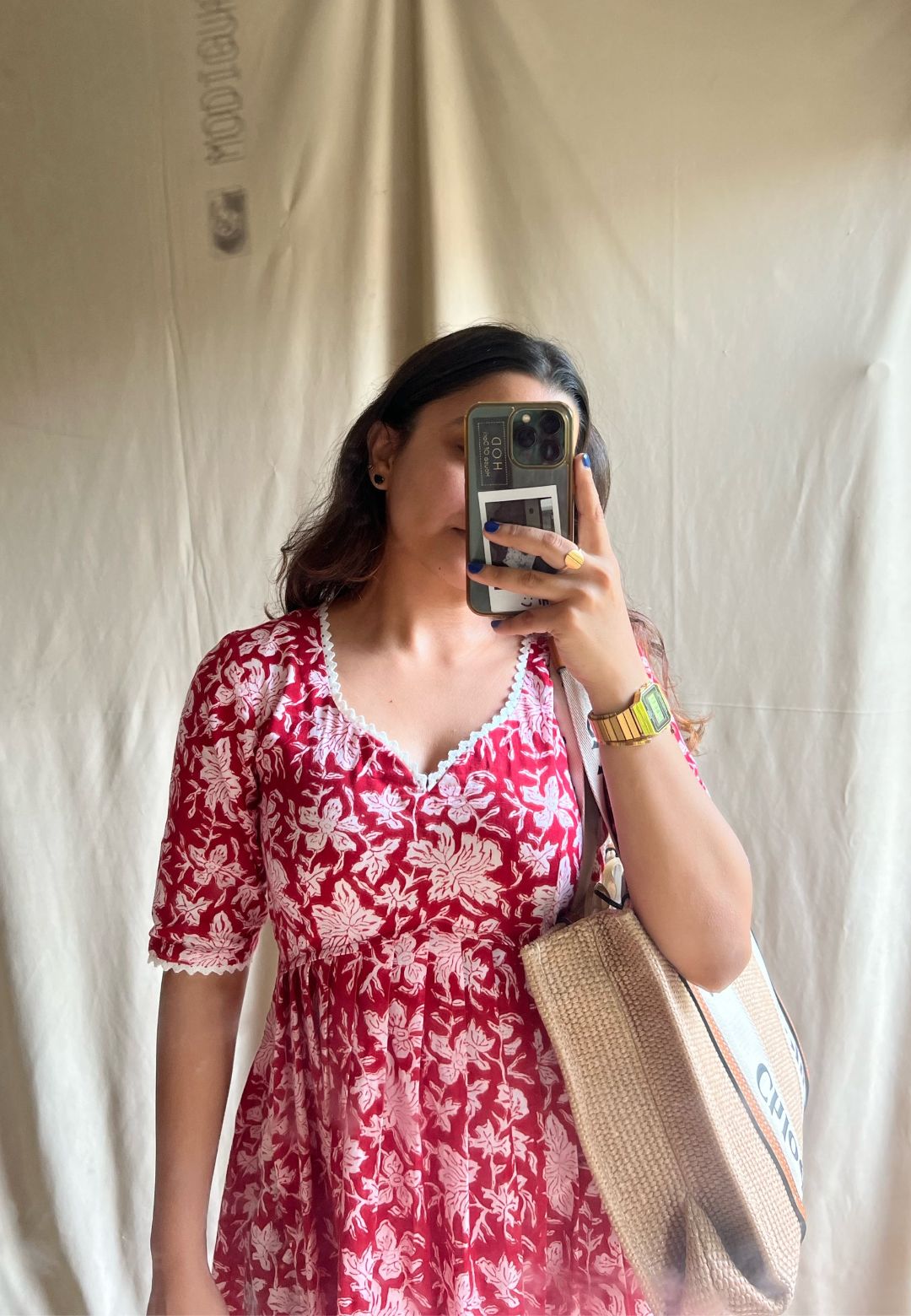 PINK FLORAL NYRA KURTA SET