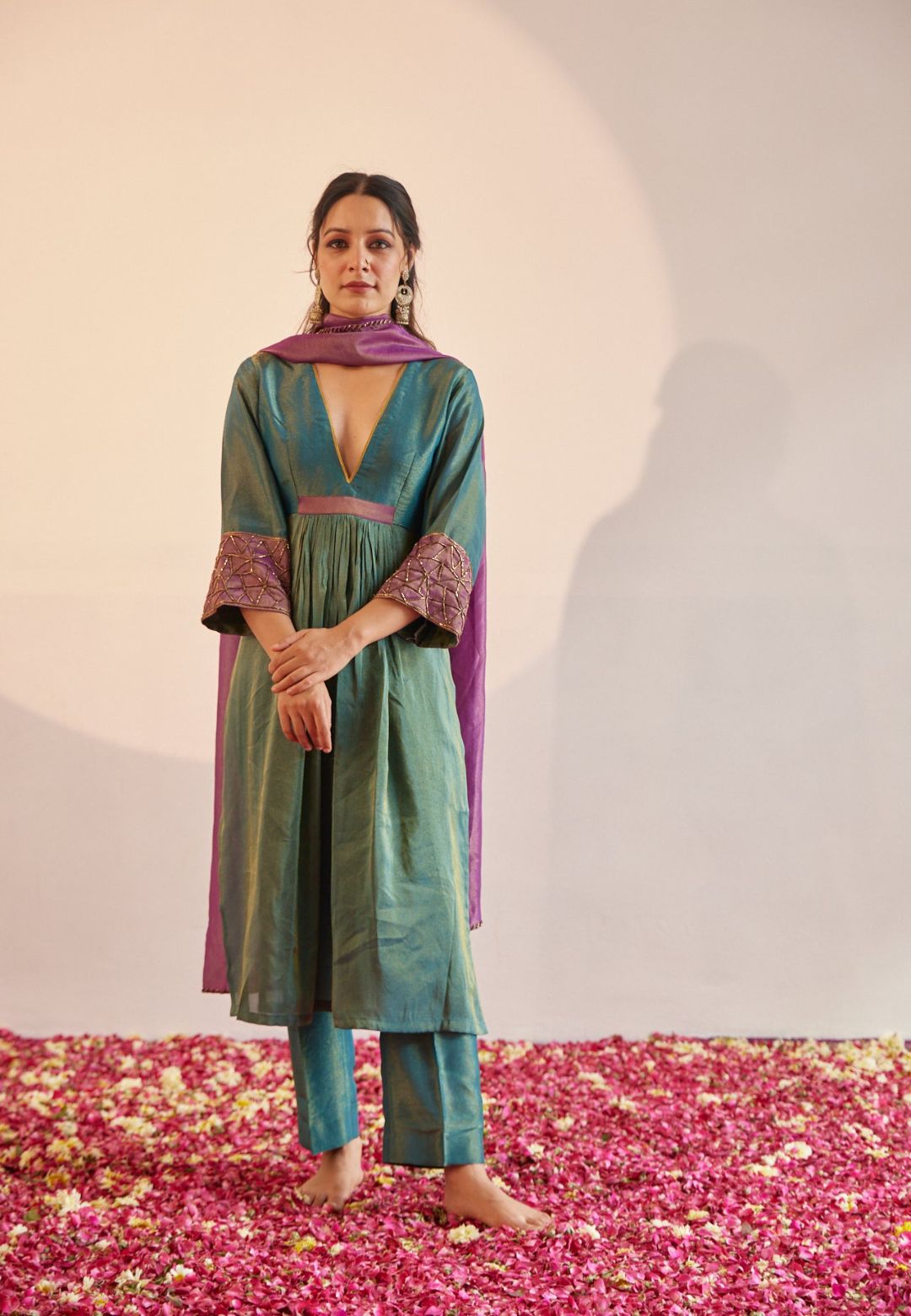 HARA TISSUE SILK KURTA SET