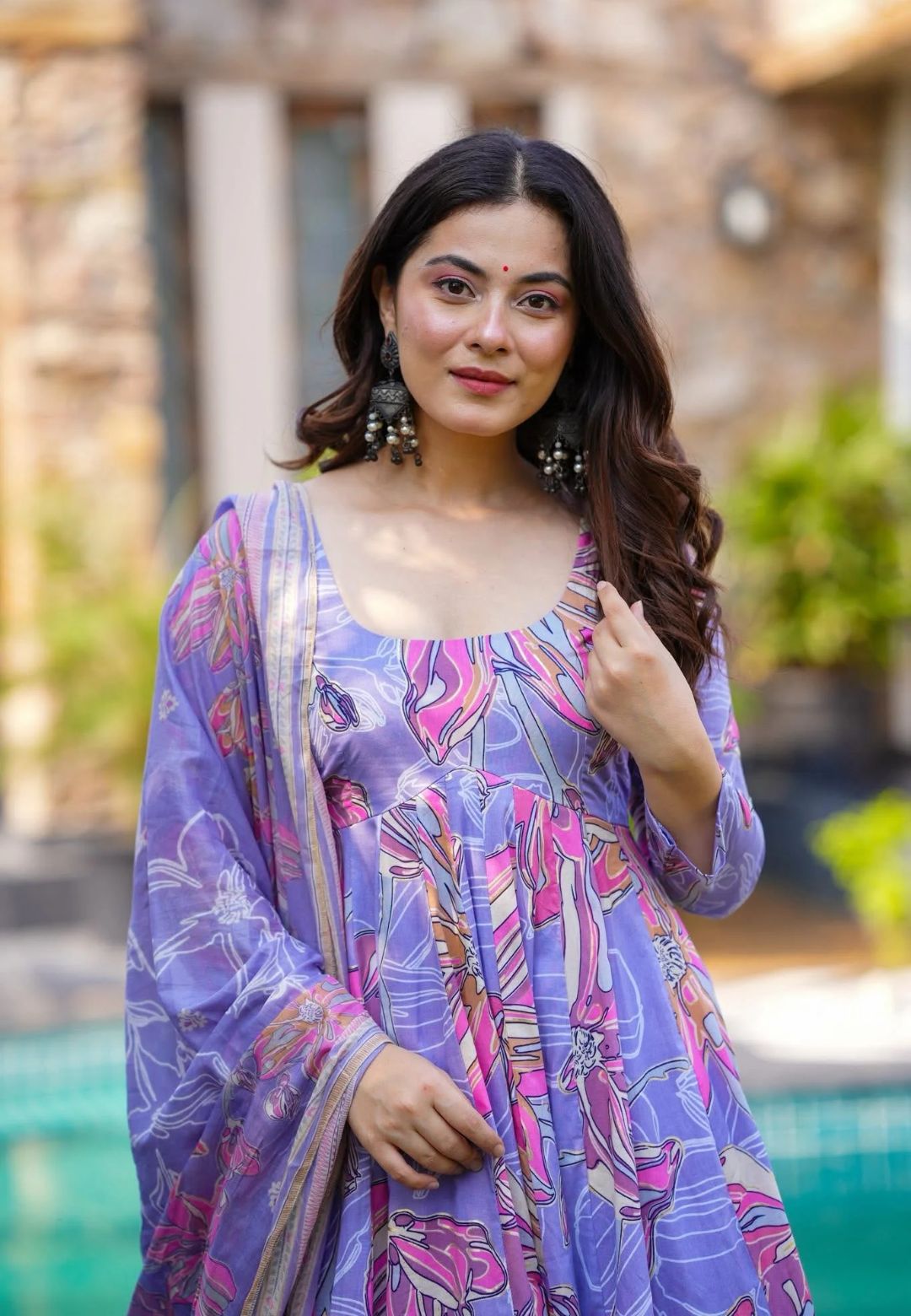 LAVENDER SKY COTTON SUIT SET