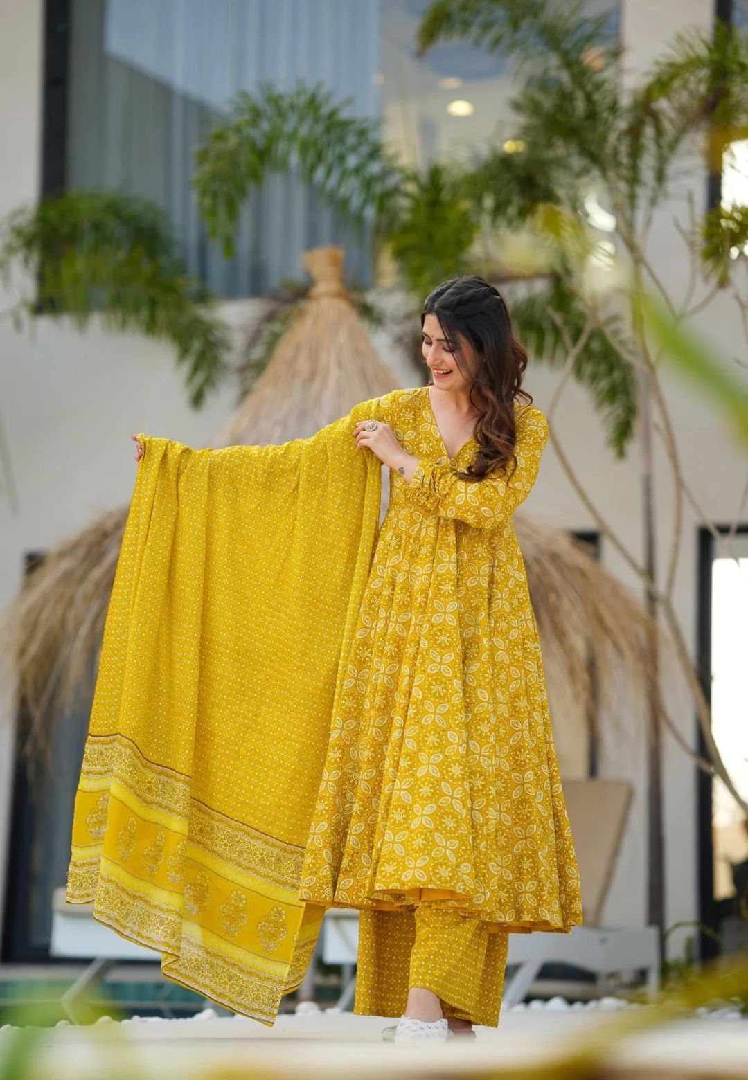 YELLOW VASTRA COTTON SUIT SET