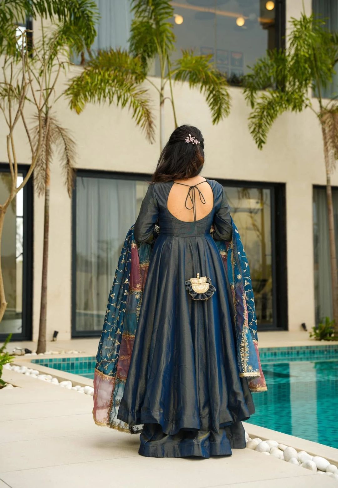 NOOR SILK ANARKALI SUIT SET