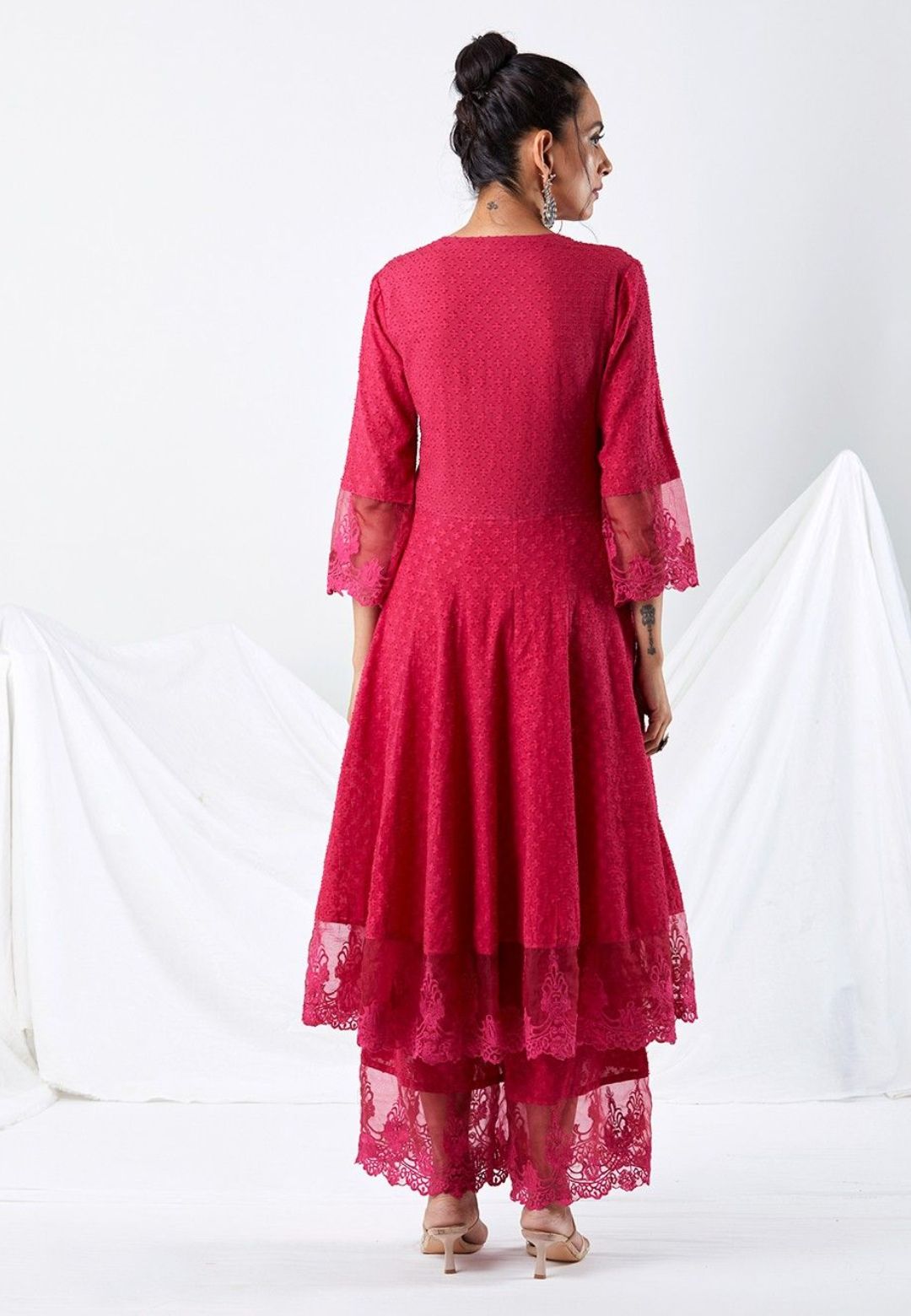 PINK DHOBBY COTTON KURTA SET