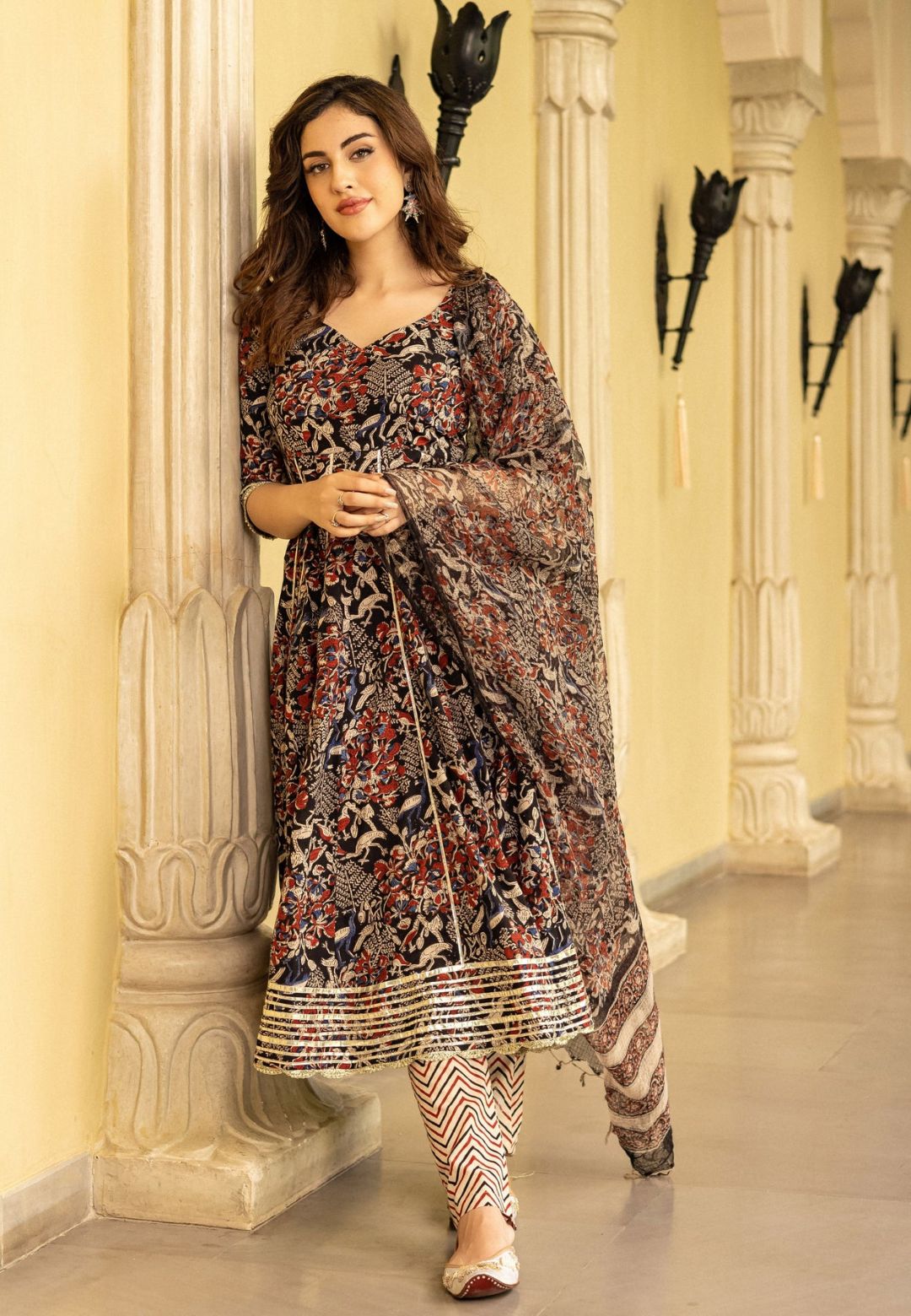 BLACK BHOOMI ANARKALI SUIT SET