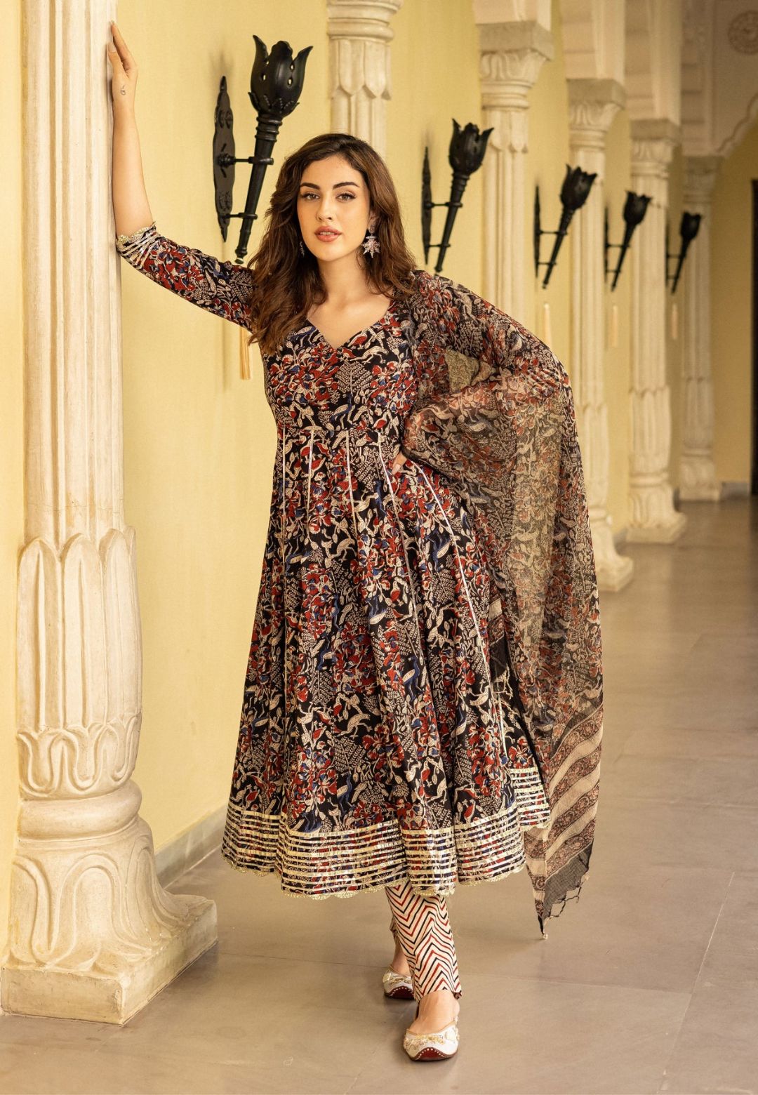 BLACK BHOOMI ANARKALI SUIT SET