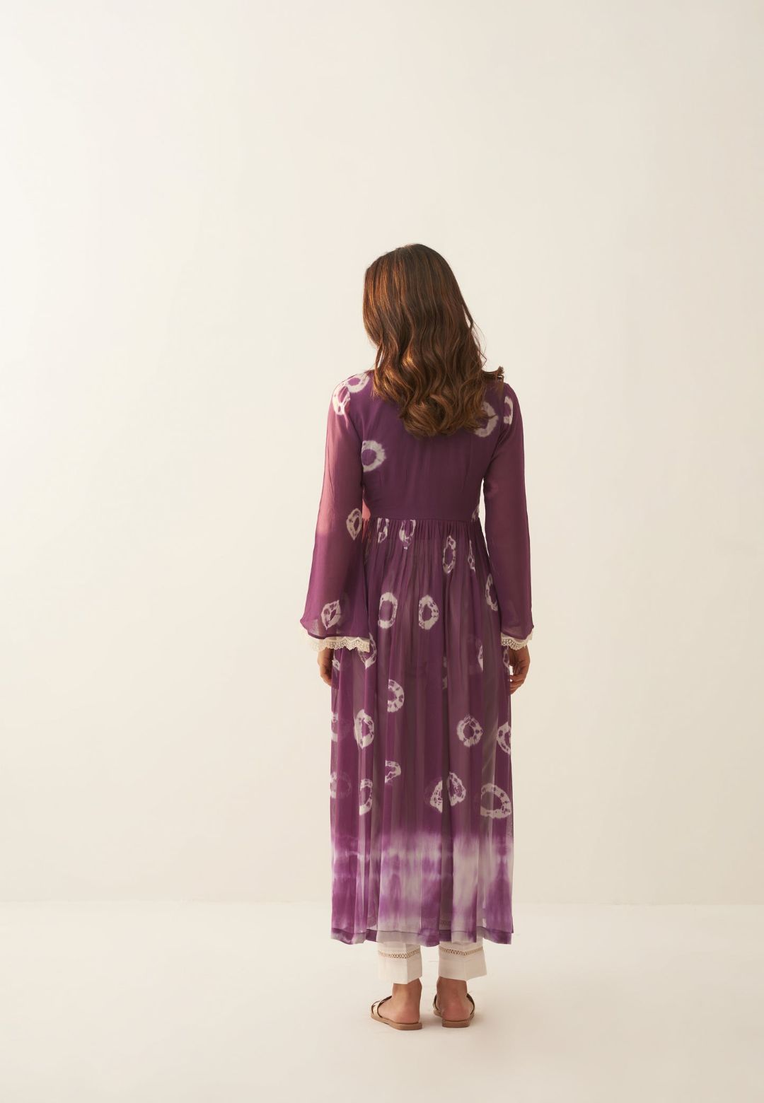 PURPLE MAUVE SHIBORI KURTA SET