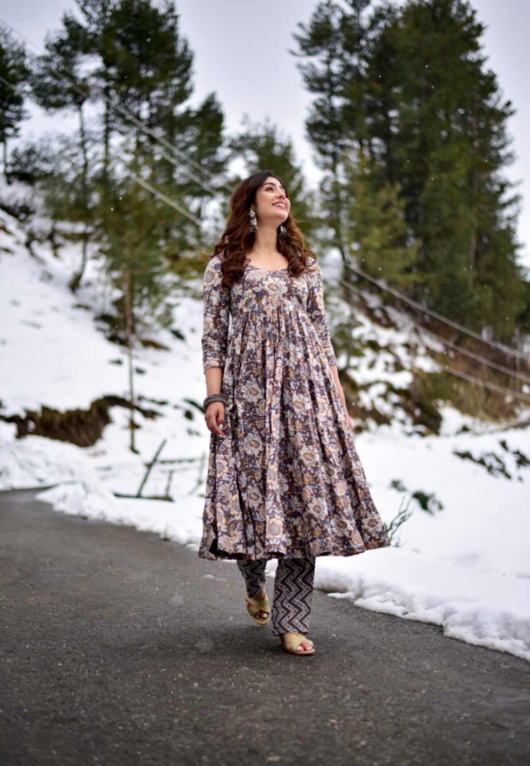 GREY KALAMKARI COTTON KURTA SET