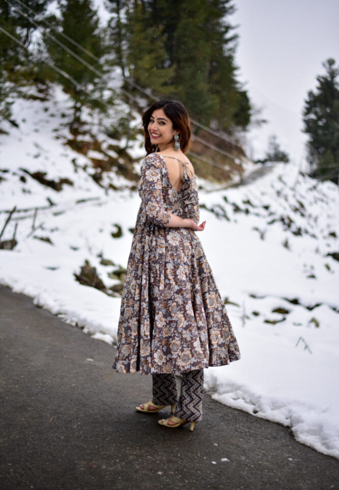 GREY KALAMKARI COTTON KURTA SET