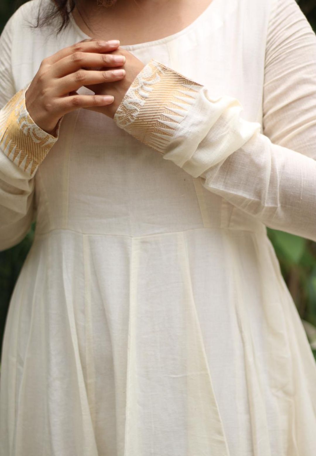 IVORY WHITE VANASINGARAM ANARKALI