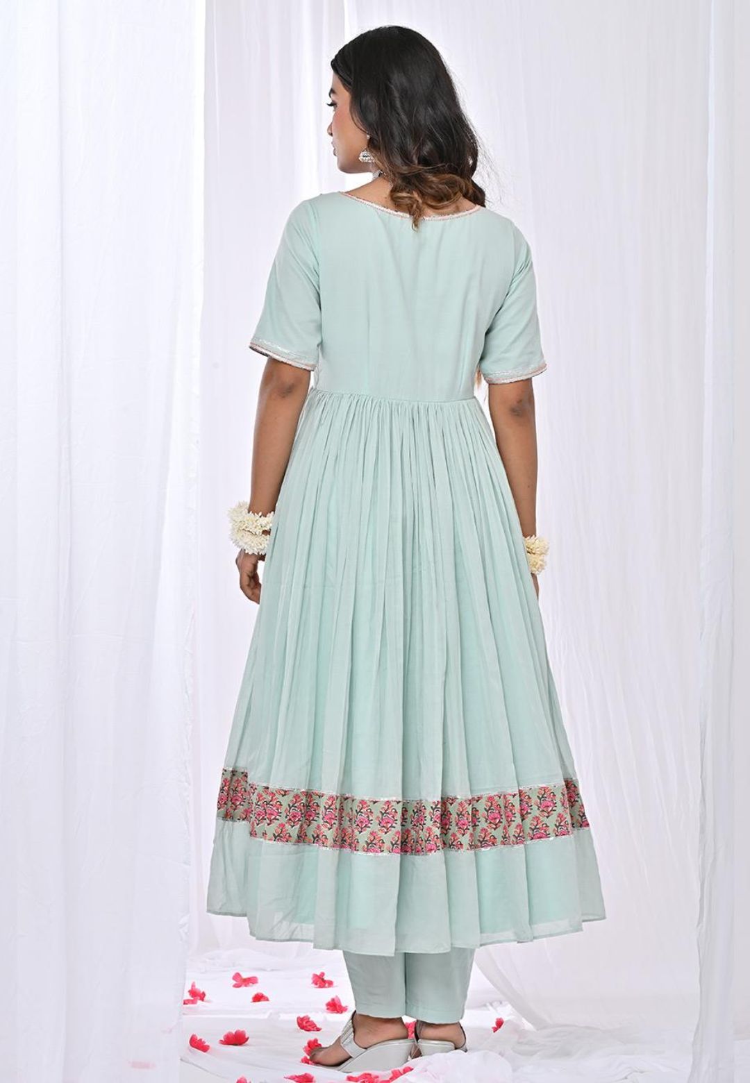 MINT GREEN MANIKA ANARKALI SUIT SET