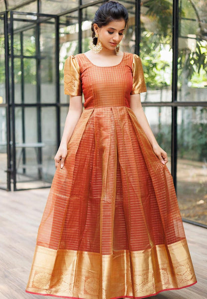 NAVYA METHI GOLD FESTIVE ANARKALI