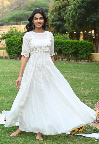 SUMMER WHITE COTTON DRESS