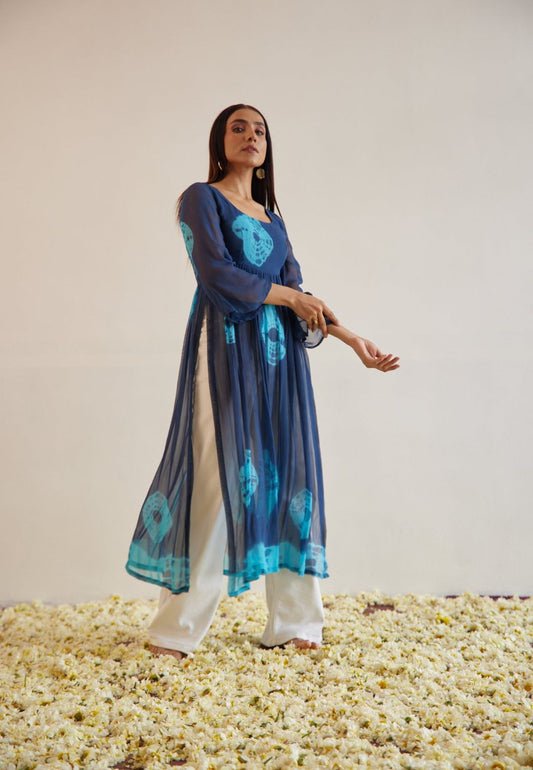 NEEL BLUE SHIBORI KURTA