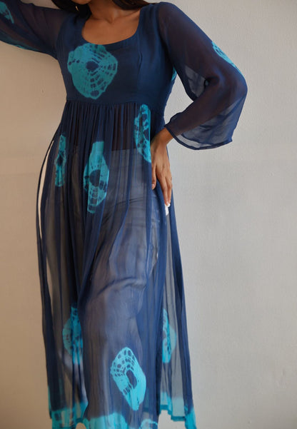 NEEL BLUE SHIBORI KURTA