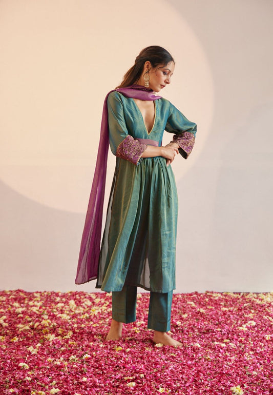 HARA TISSUE SILK KURTA SET