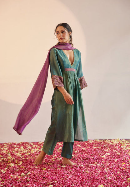 HARA TISSUE SILK KURTA SET