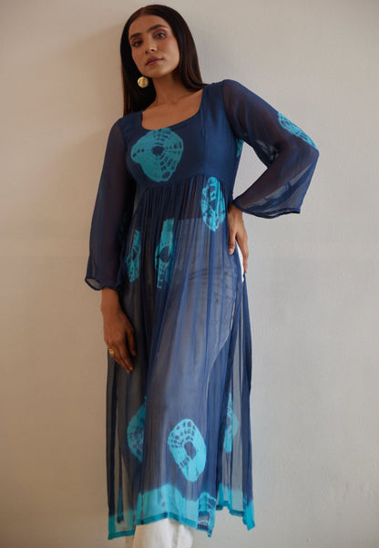NEEL BLUE SHIBORI KURTA