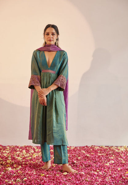 HARA TISSUE SILK KURTA SET