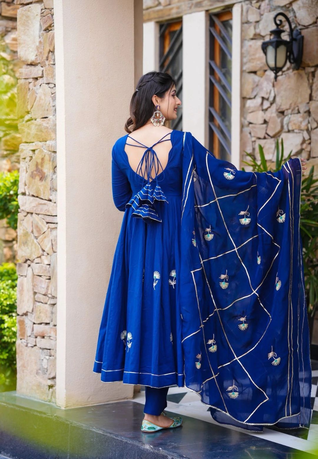 VARTIKA BLUE COTTON SUIT SET