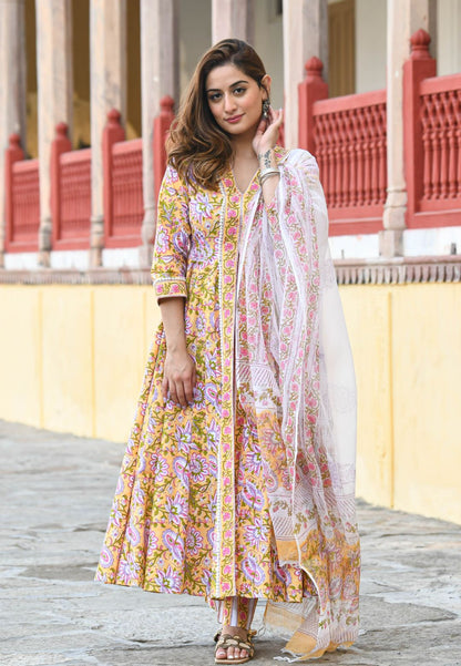YEELOW CHARM COTTON SUIT SET