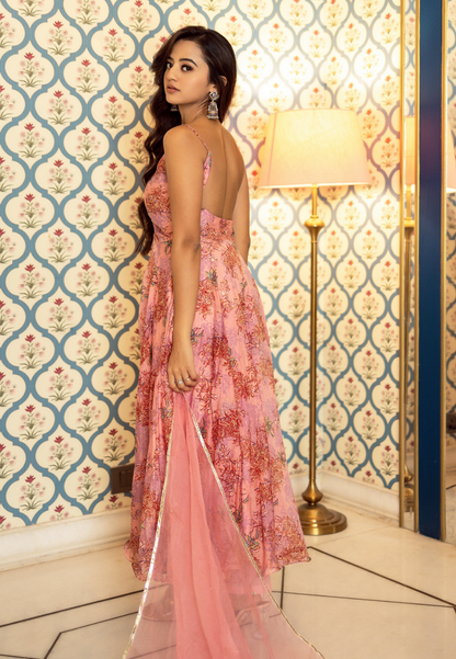 PINK KANWAL CHANDERI SUIT SET