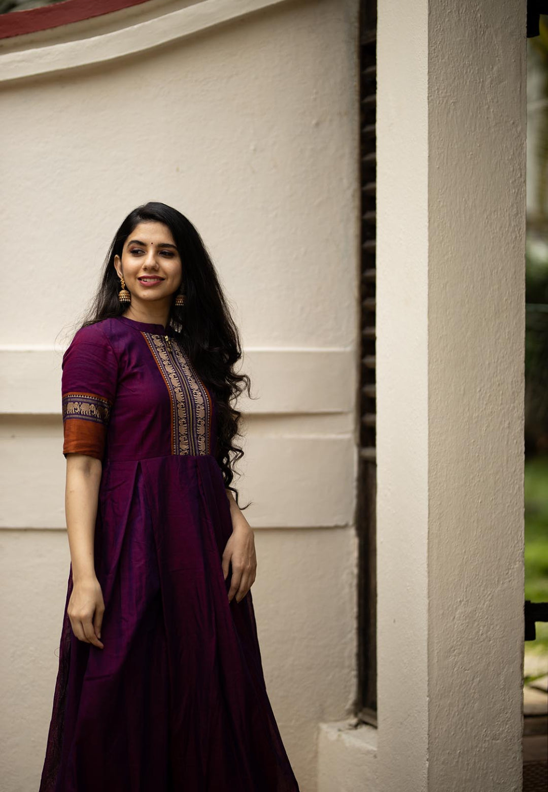 MAGENTA PURPLE NILAMBARI ANARKALI
