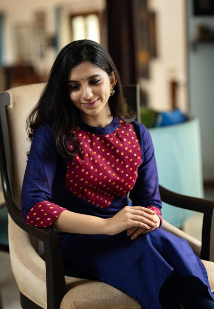 INK BLUE TANVI KURTA