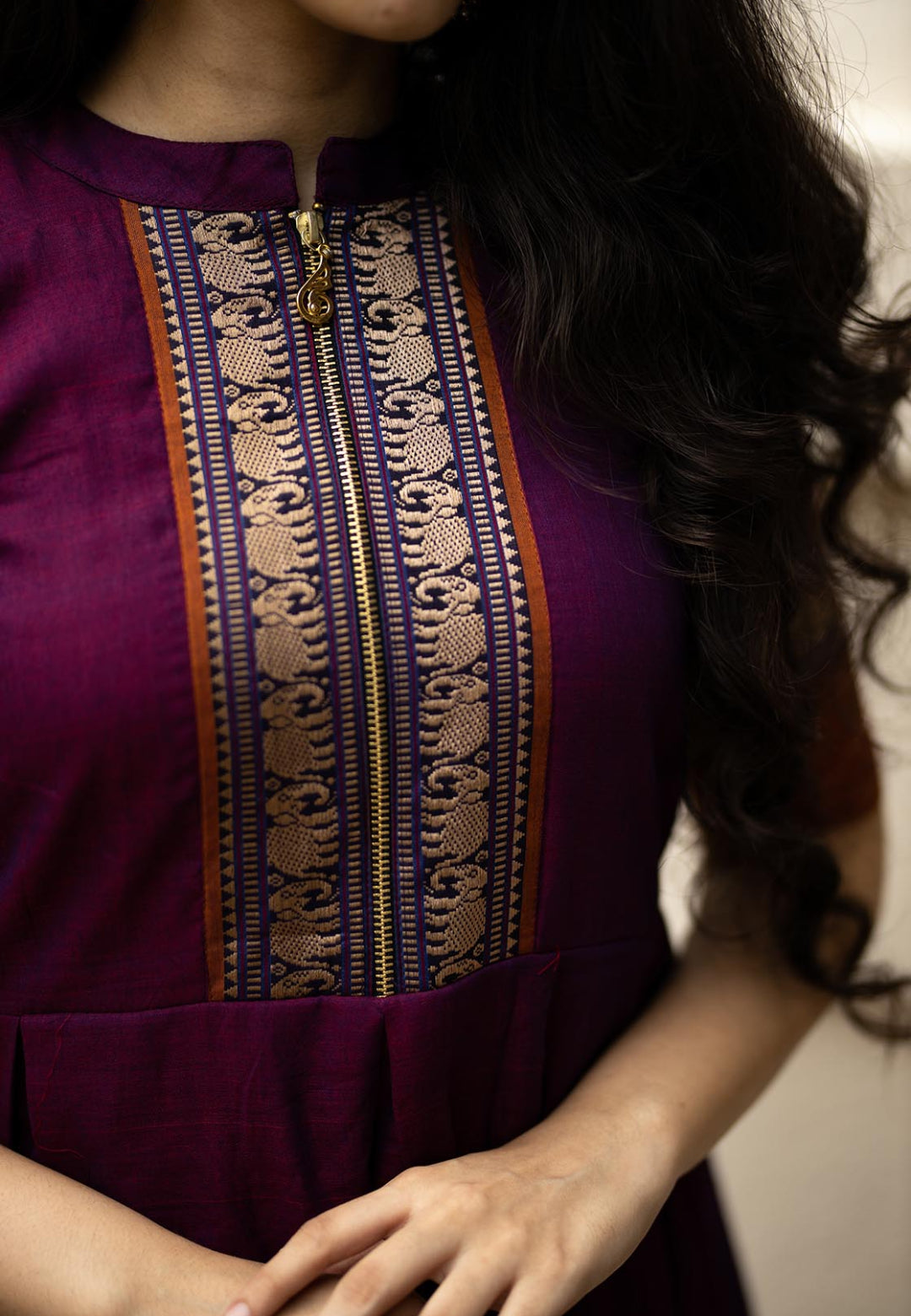MAGENTA PURPLE NILAMBARI ANARKALI