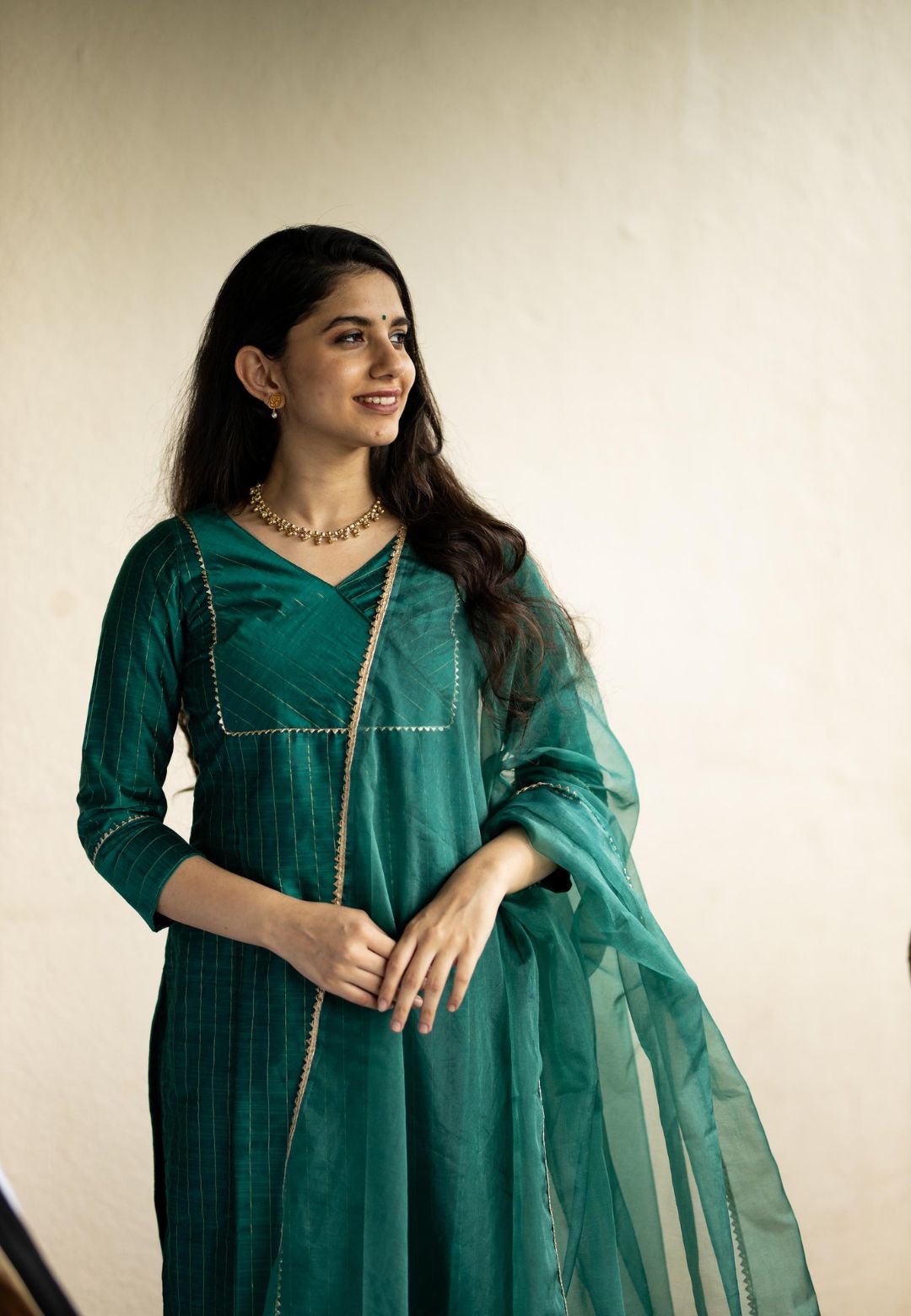GREEN TEAL KURTA SET