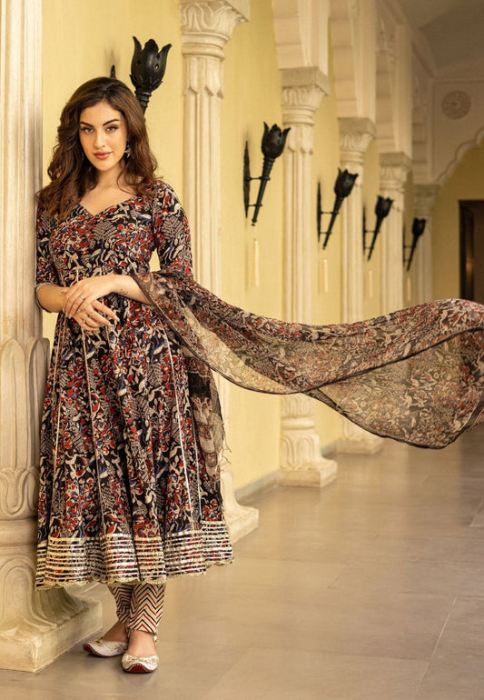 BLACK BHOOMI ANARKALI SUIT SET