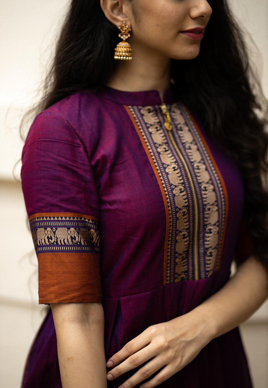 MAGENTA PURPLE NILAMBARI ANARKALI